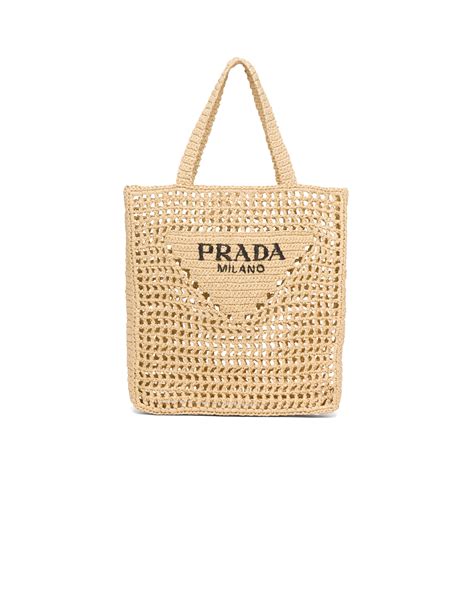 bolso prada raffia